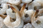 Raw Peeled Tail on Wild Mexican Shrimp